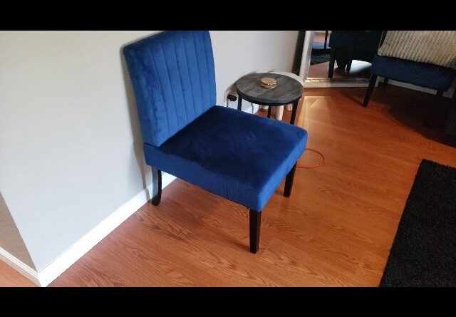 Sturdy Soft Review  Modern Velvet Armless Accent Chair Review Unboxing STHOUYN Demo Test