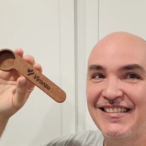 SMOOTH FRESH SWIFT SEAL? Viranza Wooden Coffee Scoop with Bag Sealing Clip Review Unboxing Demo Test