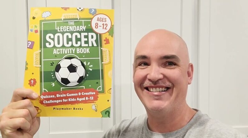 INTERACTIVE-FUN IMAGE-TASKS? Legendary Soccer Activity Book for Kids Review Unboxing Playmaker Books