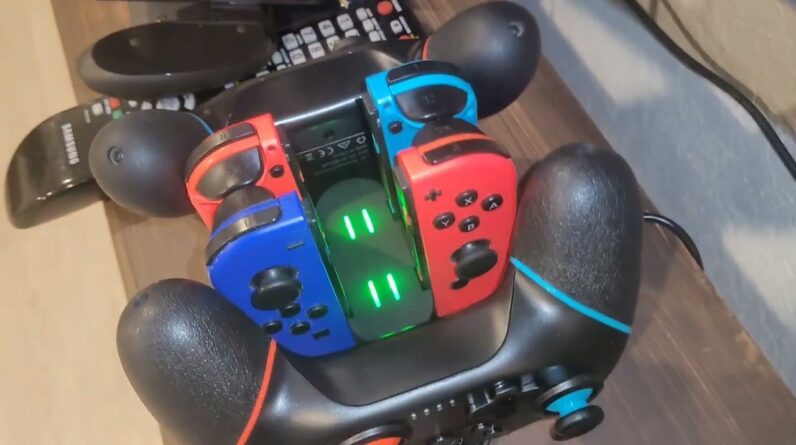 DOESN'T FIT CONTROLLERS TO CHARGE? Pdobq 6-in-1 Switch Controller Charger Dock JoyCon Review Demo