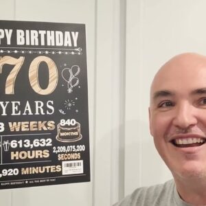 WHAT-THEY-DONT-SHOW-YOU? LiuuLi Memorable Jumbo Large Funny 70th Birthday Card Review Unboxing