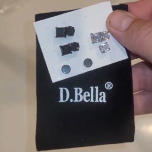SQUEEZE-TOO-HARD? ? D.Bella Men's Magnetic Stud Earrings Review Unboxing Demo Try-On