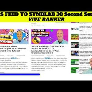 5 Yive Ranker RSS feed to syndlab 30 second set up - YIVERANKER
