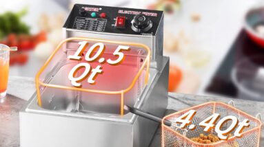 AGKTER Dual Tank Deep Fryer Review 4 agkter dual tank deep fryer review