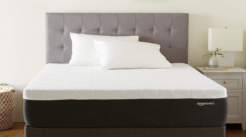 amazon basics infused cooling gel memory foam firm support latex feel mattress review