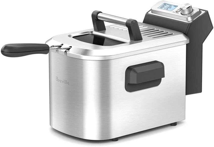 Breville BDF500XL Smart Fryer, Brushed Stainless Steel 15 x 10.5 x 11 inches,Silver