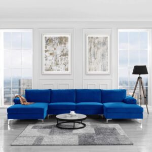 casa andrea milano modern large velvet fabric u shape sectional sofa review