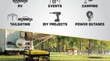 Champion Power Equipment 100555 4375/3500-Watt RV Ready Portable Generator, Yellow/Black, CARB Review 12 champion power equipment 100555 43753500 watt rv ready portable generator yellowblack carb review