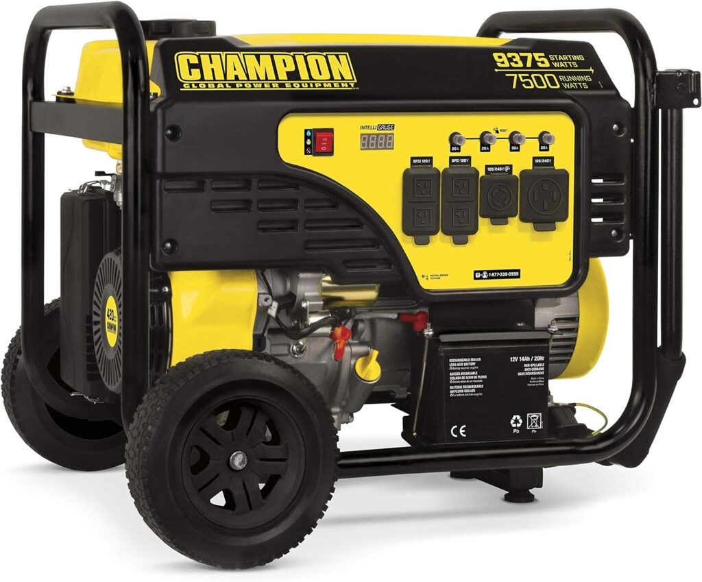 Champion Power Equipment 100813 9375/7500-Watt Portable Generator with Electric Start