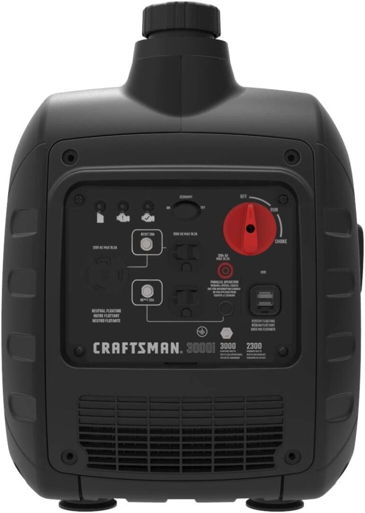 Craftsman C0010030 3,000-Watt Gas-Powered Portable Generator - Reliable  Versatile - Quiet Operation - Ideal for Outdoor Activities - Powered by Generac - 50 State/CARB Compliant Craftsman C0010030 3,000-Watt Gas-Powered Portable Generator - Reliable  Versatile - Quiet Operation - Ideal for Outdoor Activities - Powered by Generac - 50 State/CARB Compliant