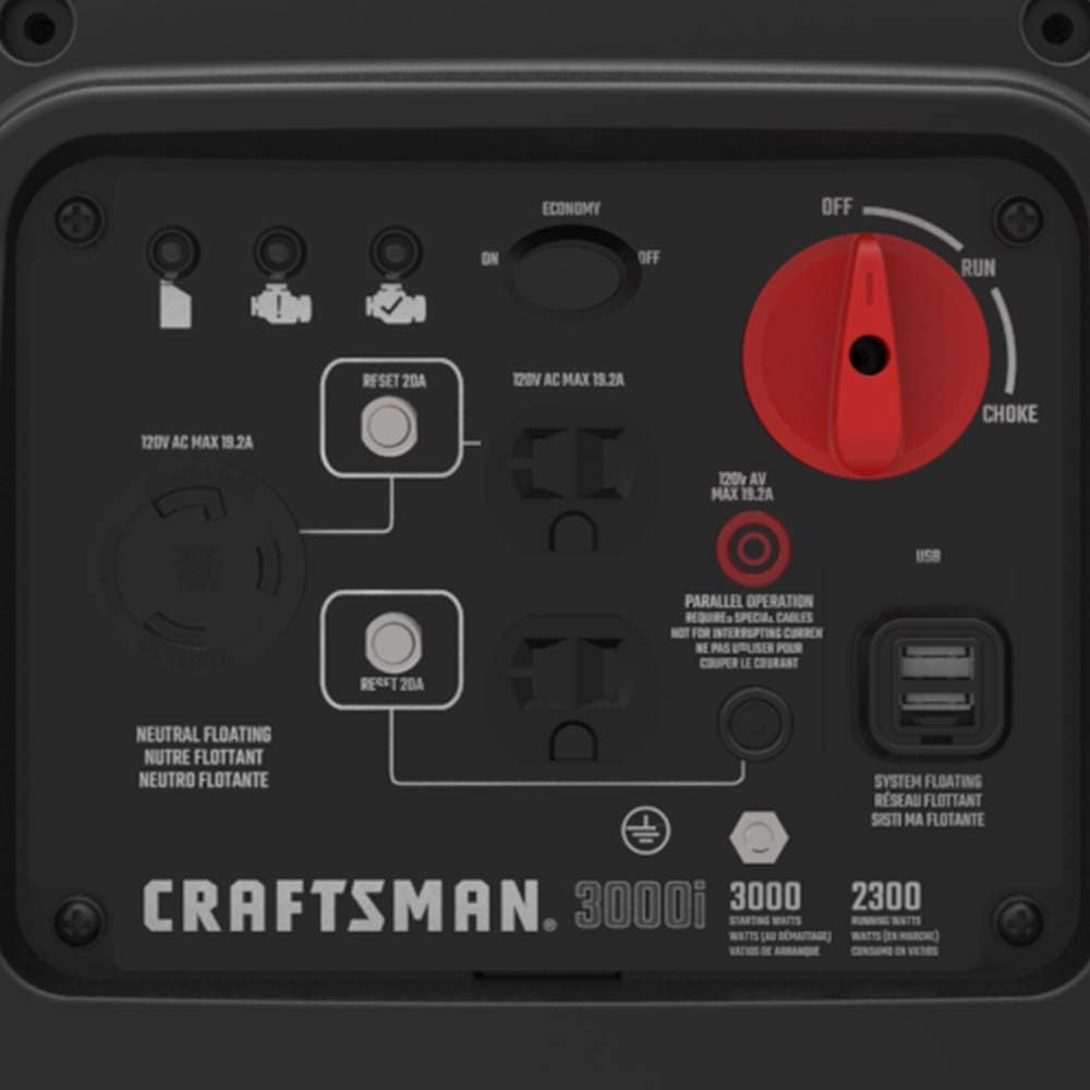 Craftsman C0010250 2,500-Watt Gas Portable Generator - Reliable Power for Outdoor Activities - Quiet Operation - Lightweight and Compact Design - Powered by Generac - 50 State/CARB Compliant Craftsman C0010250 2,500-Watt Gas Portable Generator - Reliable Power for Outdoor Activities - Quiet Operation - Lightweight and Compact Design - Powered by Generac - 50 State/CARB Compliant