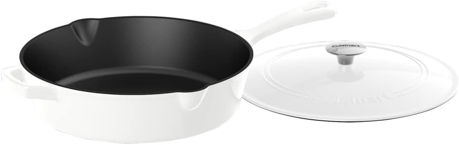 Cuisinart 12 Chicken Fryer Cast Iron, Light Blue Cuisinart 12 Chicken Fryer Cast Iron, Light Blue