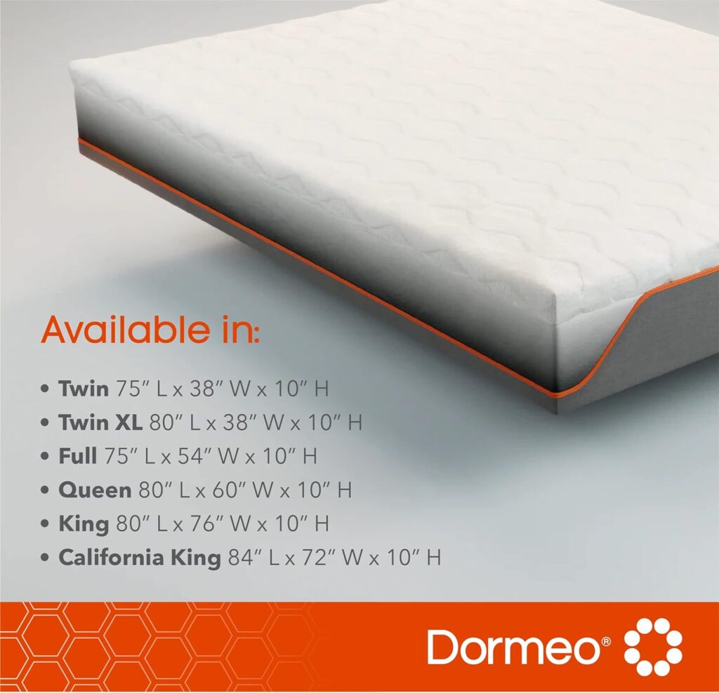 Dormeo Recovery 10 King Mattress with Signature Recovery Foam and Pressure Relieving Octaspring Technology, Medium Feel King Size Mattress - 80” L x 76” W x 10” H Dormeo Recovery 10 King Mattress with Signature Recovery Foam and Pressure Relieving Octaspring Technology, Medium Feel King Size Mattress - 80” L x 76” W x 10” H