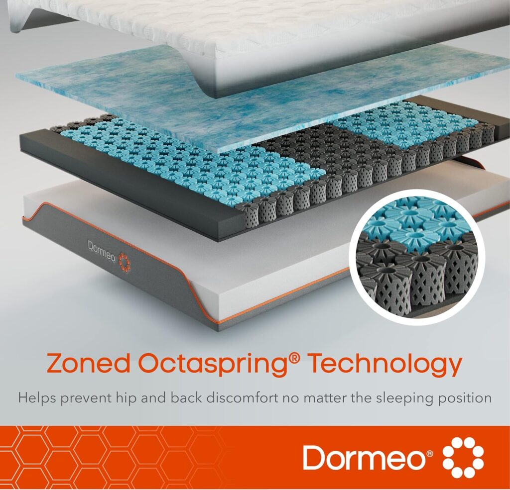 Dormeo Recovery 10 King Mattress with Signature Recovery Foam and Pressure Relieving Octaspring Technology, Medium Feel King Size Mattress - 80” L x 76” W x 10” H Dormeo Recovery 10 King Mattress with Signature Recovery Foam and Pressure Relieving Octaspring Technology, Medium Feel King Size Mattress - 80” L x 76” W x 10” H