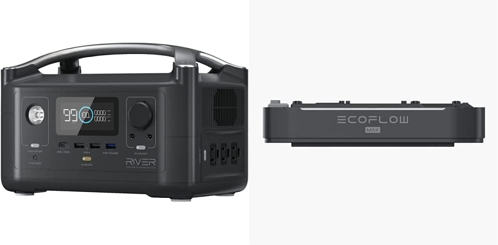 EF ECOFLOW River 288Wh Portable Power Station,3 x 600W(Peak 1200W), Fast Charging Silent Solar Generator  River 600 Extra Battery, 288Wh Suitable for River 600 Solar Generator EF ECOFLOW River 288Wh Portable Power Station,3 x 600W(Peak 1200W), Fast Charging Silent Solar Generator  River 600 Extra Battery, 288Wh Suitable for River 600 Solar Generator