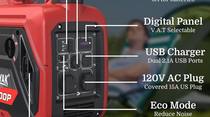 erayak 2400w portable inverter generator gas powered review