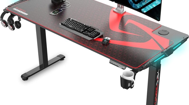 eureka ergonomic 65 inch gaming desk review