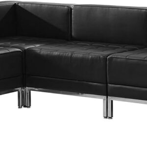 flash furniture hercules imagination series black leathersoft sectional configuration review