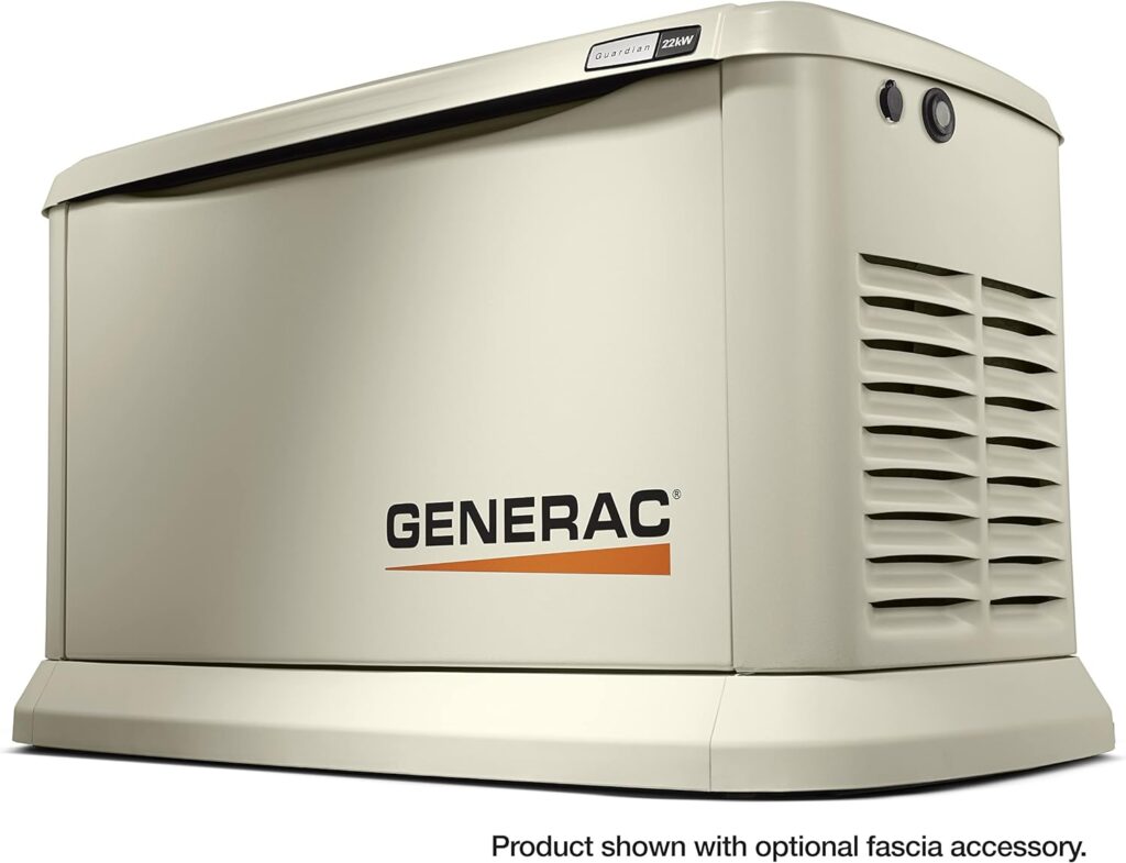 Generac 7043 22kW Air Cooled Guardian Series Home Standby Generator with 200-Amp Transfer Switch - Comprehensive Protection - Smart Controls - Versatile Power - Wi-Fi Connectivity - Real-Time Updates Generac 7043 22kW Air Cooled Guardian Series Home Standby Generator with 200-Amp Transfer Switch - Comprehensive Protection - Smart Controls - Versatile Power - Wi-Fi Connectivity - Real-Time Updates