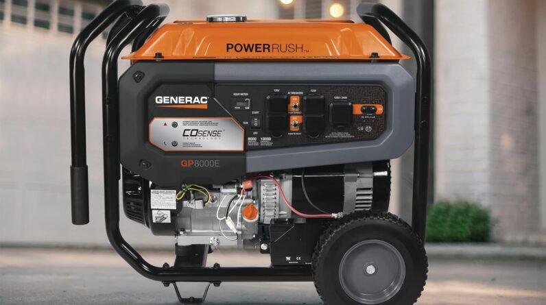 Generac 76864 GP8000E 8,000-Watt Portable Gas Generator review 1 generac 76864 gp8000e 8000 watt portable gas generator review