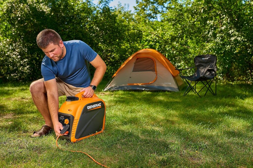 Generac 8250 GP2500i 2,500-Watt Gas Powered Portable Inverter Generator - Compact and Lightweight Design with Parallel Capability - Produces Clean, Stable Power - CARB Compliant