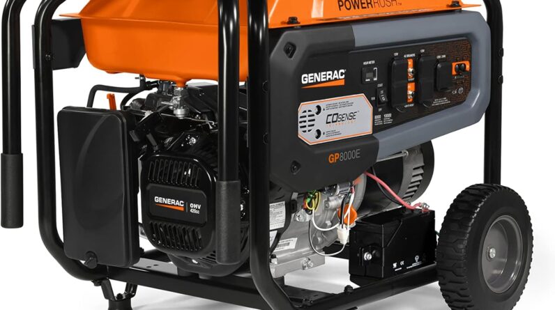Generac GP8000E 8,000-Watt Gas-Powered Portable Generator Review 1 generac gp8000e 8000 watt gas powered portable generator review
