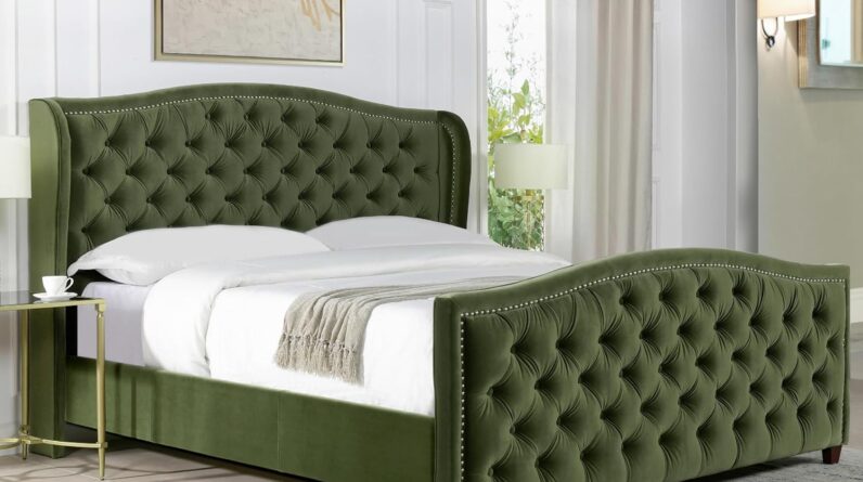 jennifer taylor home marcella upholstered shelter headboard bed set review