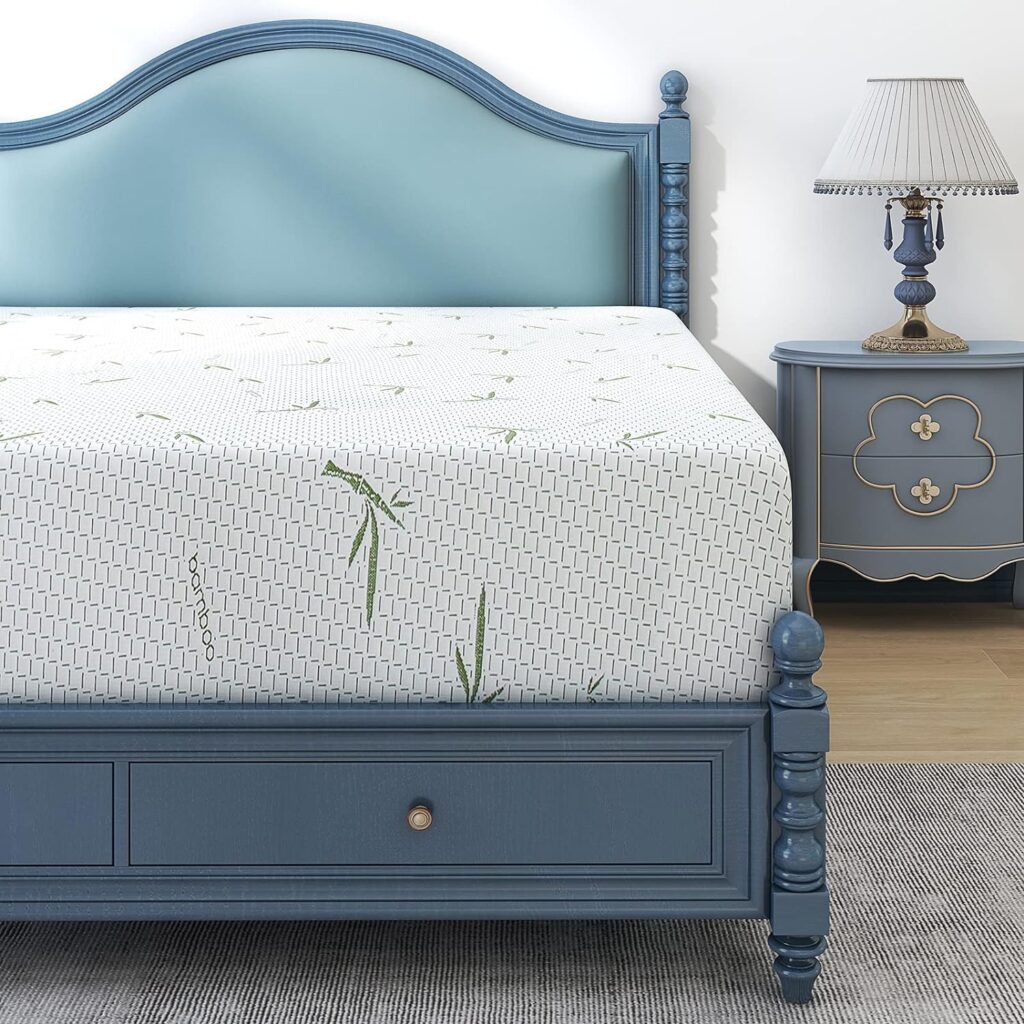 King Size Mattress in a Box, 10 Inch Gel Memory Foam Mattress with Bamboo Cover, Cooling Bed Mattress Made in USA, CertiPUR-US Certified King Size Mattress in a Box, 10 Inch Gel Memory Foam Mattress with Bamboo Cover, Cooling Bed Mattress Made in USA, CertiPUR-US Certified