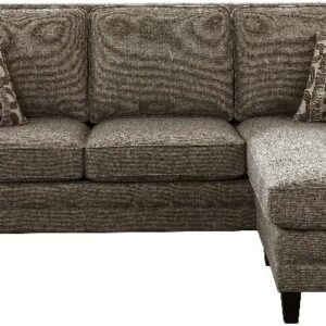 legend vansen nailhead trim l shaped couch with chaise sectional chenille reversible sofa 915 grey review