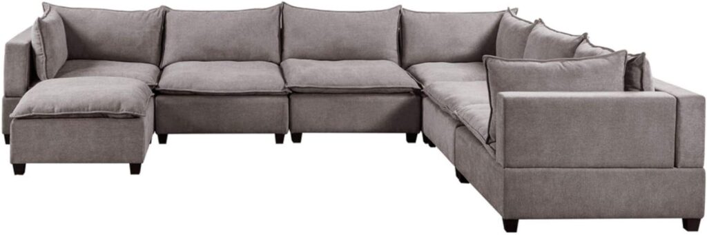 Lilola Home LHF-81400-9A Sectional, Light Gray