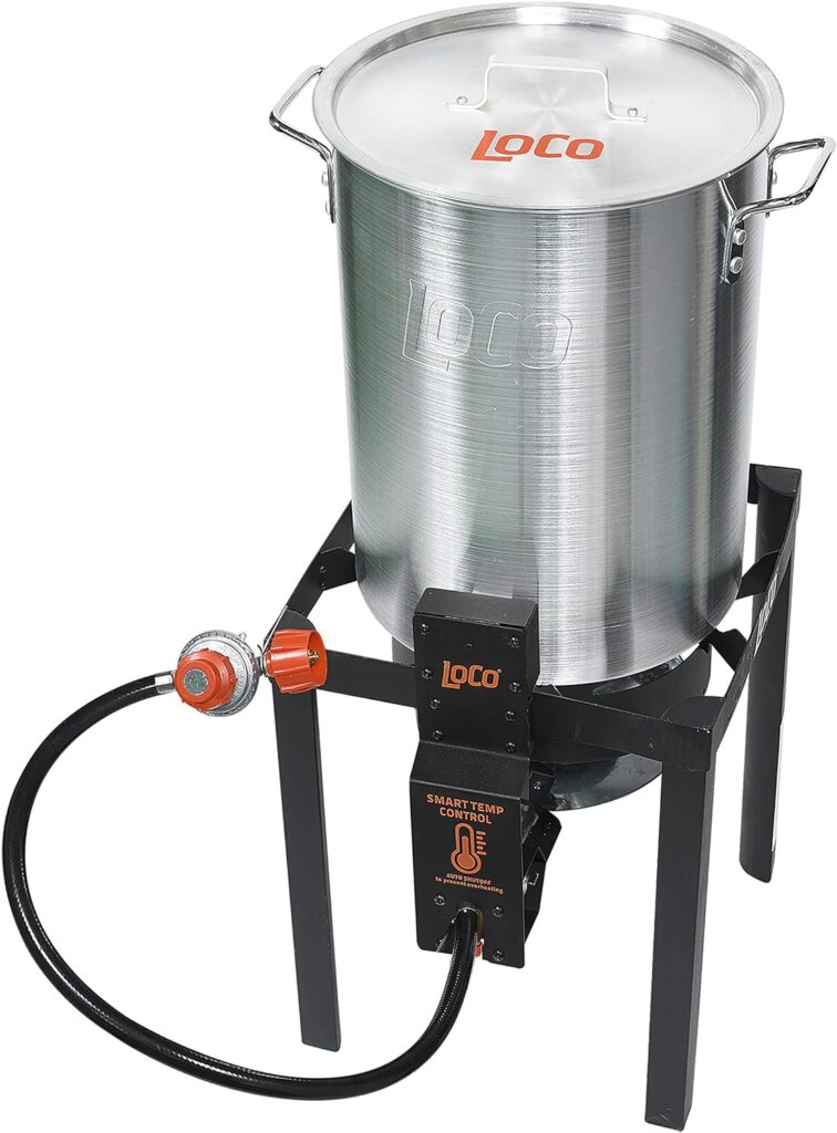 LoCo Cookers LCTFK30CAP1 Turkey Fryer, Silver