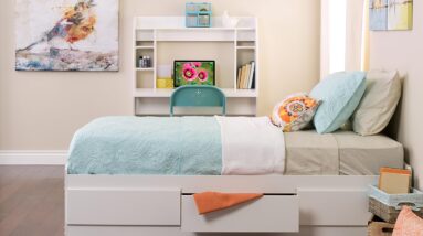 prepac mates platform storage bed with 6 drawers review