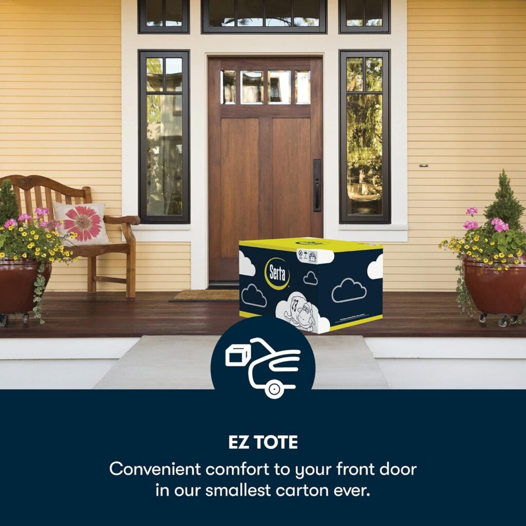 Serta - 9 inch Cooling Gel Memory Foam Mattress, Queen Size, Medium-Firm, Supportive, CertiPur-US Certified, 100-Night Trial - Sheepless Night,Blue Serta - 9 inch Cooling Gel Memory Foam Mattress, Queen Size, Medium-Firm, Supportive, CertiPur-US Certified, 100-Night Trial - Sheepless Night,Blue