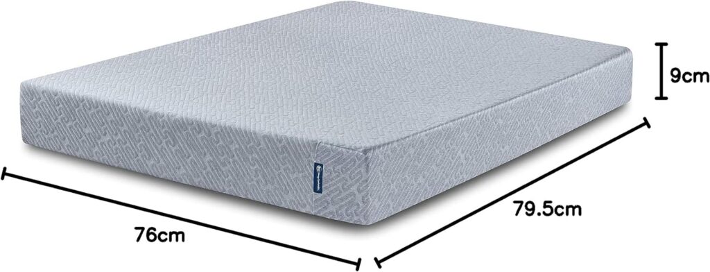 Serta - 9 inch Cooling Gel Memory Foam Mattress, Queen Size, Medium-Firm, Supportive, CertiPur-US Certified, 100-Night Trial - Sheepless Night,Blue Serta - 9 inch Cooling Gel Memory Foam Mattress, Queen Size, Medium-Firm, Supportive, CertiPur-US Certified, 100-Night Trial - Sheepless Night,Blue