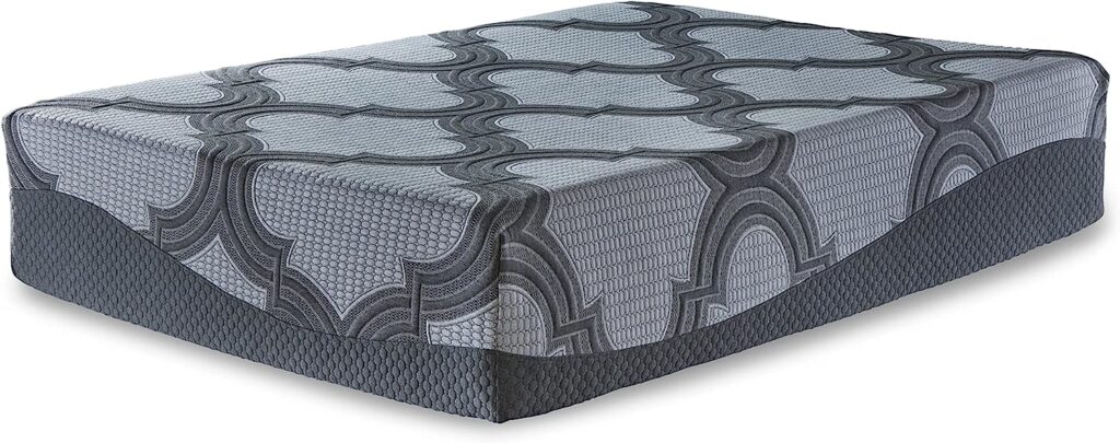Signature Design by Ashley Ashley Hybrid 14 Inch Medium Mattress, CertiPUR-US Certified Gel Foam, Queen