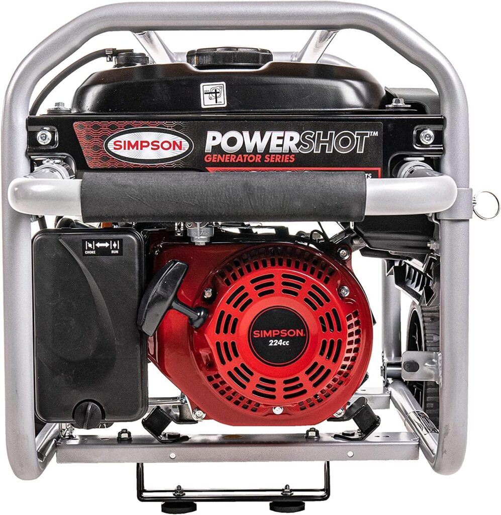 SIMPSON Cleaning SPG3645 Portable Gas Generator and Power Station for Camping, RV, Home Use, Construction, and More, 3600 Running Watts 4500 Starting Watts