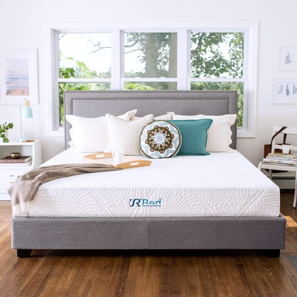 Sunrising Bedding 12 Gel Memory Foam Mattress Full Size, Firm, No Harmful Chemicals, No Fiberglass, Adjustable Bed Frame Compatible