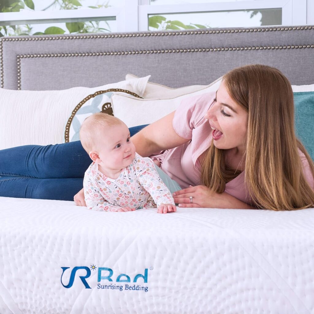 Sunrising Bedding 12 Gel Memory Foam Mattress Full Size, Firm, No Harmful Chemicals, No Fiberglass, Adjustable Bed Frame Compatible