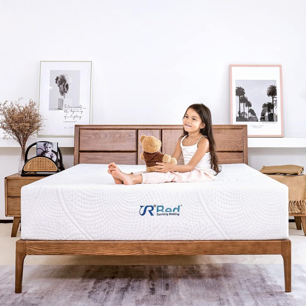 Sunrising Bedding 12 Gel Memory Foam Mattress Full Size, Firm, No Harmful Chemicals, No Fiberglass, Adjustable Bed Frame Compatible