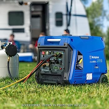 Westinghouse 4500 Peak Watt Super Quiet Dual Fuel Portable Inverter Generator, Remote Electric Start, Gas  Propane Powered, RV Ready 30A Outlet, Parallel Capable Westinghouse 4500 Peak Watt Super Quiet Dual Fuel Portable Inverter Generator, Remote Electric Start, Gas  Propane Powered, RV Ready 30A Outlet, Parallel Capable