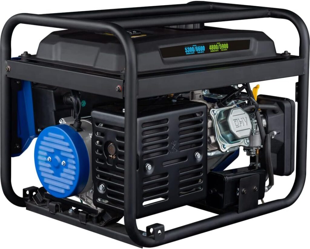 Westinghouse Outdoor Power Equipment 6600 Peak Watt Dual Fuel Home Backup Portable Generator, Remote Electric Start, Transfer Switch Ready, RV Ready, CO Sensor, CARB Compliant Westinghouse Outdoor Power Equipment 6600 Peak Watt Dual Fuel Home Backup Portable Generator, Remote Electric Start, Transfer Switch Ready, RV Ready, CO Sensor, CARB Compliant