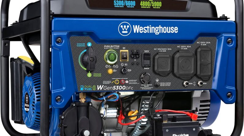 Westinghouse Outdoor Power Equipment 6600 Peak Watt Dual Fuel Home Backup Portable Generator Review 1 westinghouse outdoor power equipment 6600 peak watt dual fuel home backup portable generator review 1