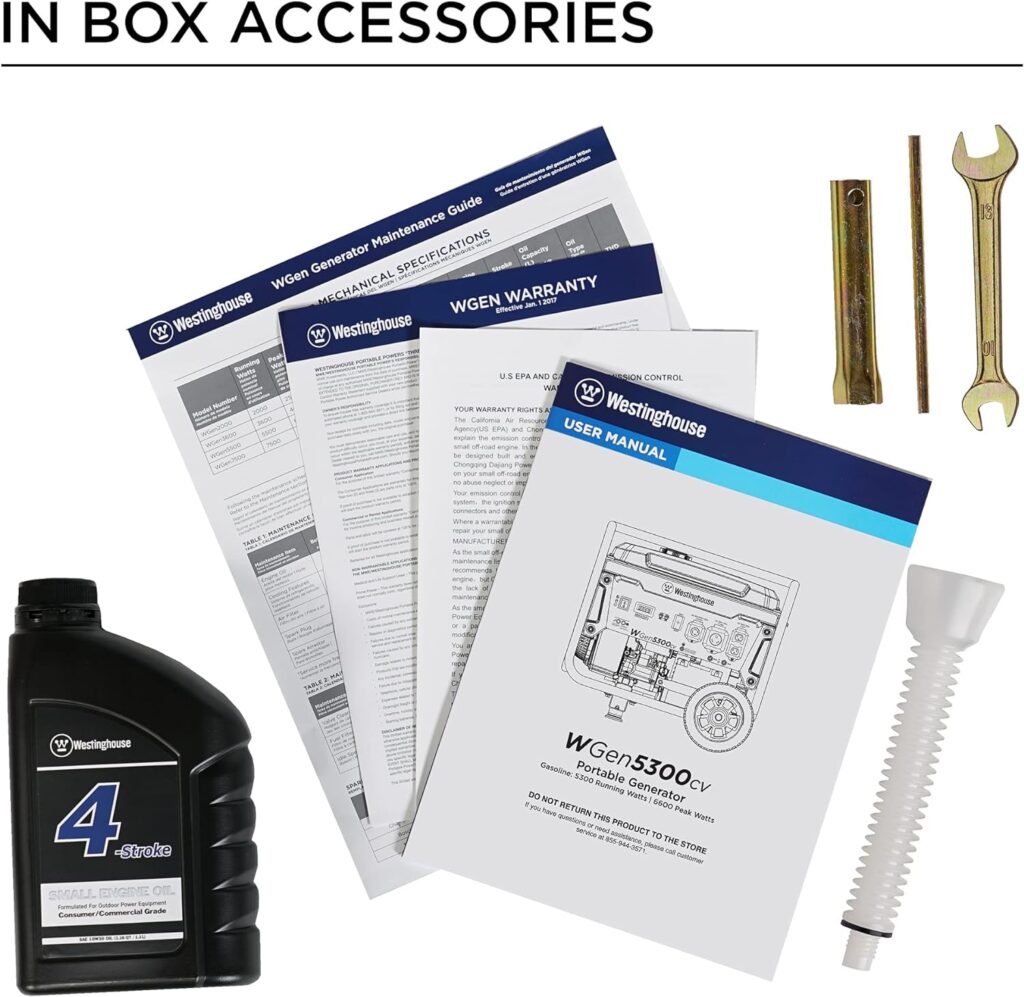 Westinghouse Outdoor Power Equipment 6600 Peak Watt Dual Fuel Home Backup Portable Generator, Transfer Switch Ready 30A Outlet, RV Ready 30A Outlet, CO Sensor, CARB Compliant Westinghouse Outdoor Power Equipment 6600 Peak Watt Dual Fuel Home Backup Portable Generator, Transfer Switch Ready 30A Outlet, RV Ready 30A Outlet, CO Sensor, CARB Compliant