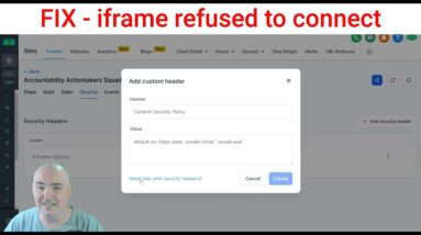 iframe refused to connect gohighlevel fix - Highlevel how to embed website funnel security header