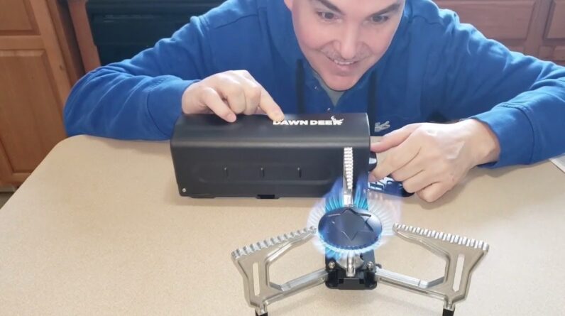 BURN CLEAN? Dawn Deer Portable Cassette Stove DD-712 - 2200W Butane Compact Foldable Camp Stove