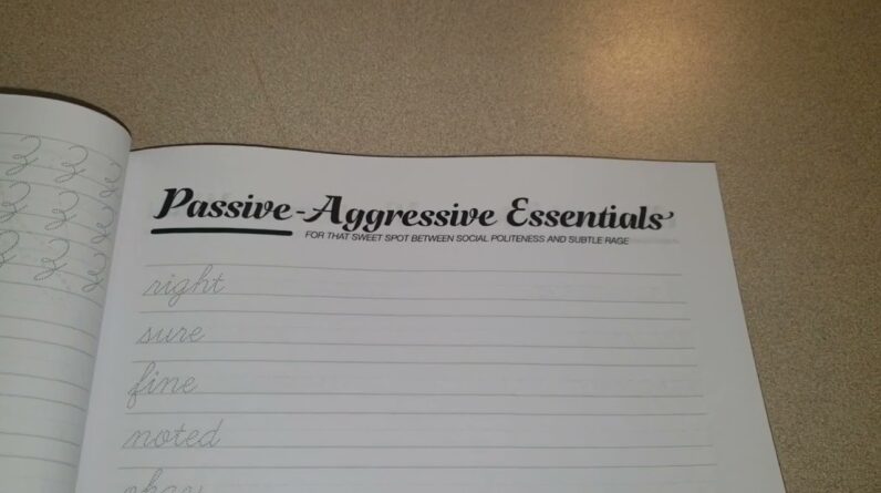 FUNNY ENGAGING? Sarcastic Cursive Handwriting Workbook for Adults Review Unboxing