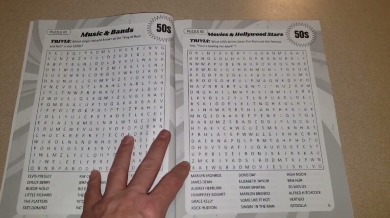 INTERESTING SEARCHES? Timeless Nostalgic Word Search Review Unboxing