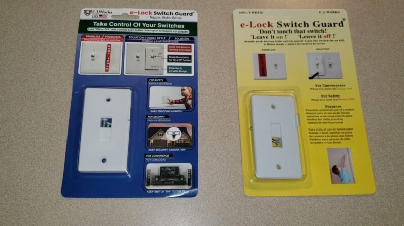 DOES IT WORK BOTH WYAS? E-LOCK SWITCH GUARD Review Unboxing Install Demo Switch Guard with Slider