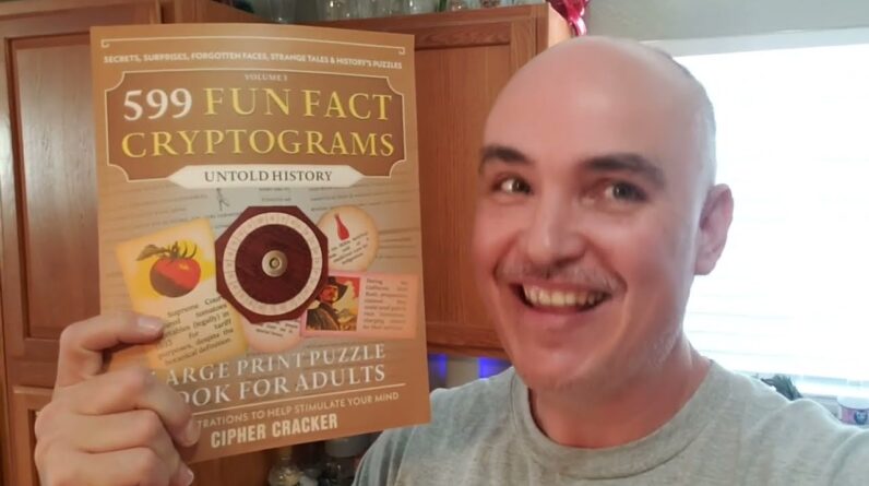 LARGE-ENOUGH PRINT? 599 Fun Fact Cryptograms Puzzle Book Review Unboxing Untold History Edition 1 LARGE-ENOUGH PRINT? 599 Fun Fact Cryptograms Puzzle Book Review Unboxing Untold History Edition