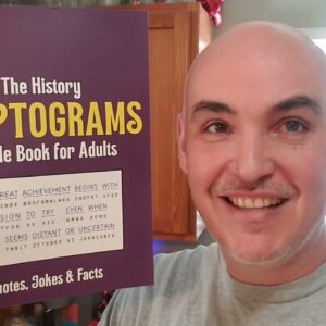 ENOUGH HINTS TOO HARD? History Cryptograms Puzzle Book for Adults Review Unboxing by Nora Cipher